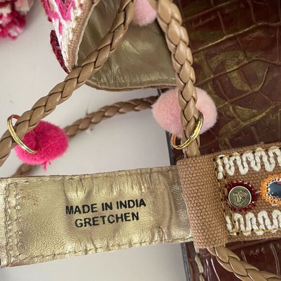 Sam Edelman Gretchen Boho Gladiator Flat Sandals Size 10 - Picture 3 of 6